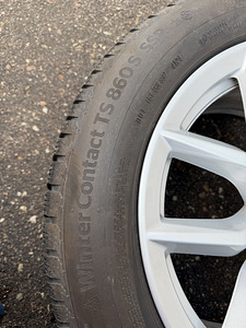 19" оригинальные диски BMW style 734 5x112 + Continental m+s (9 фото из 10)