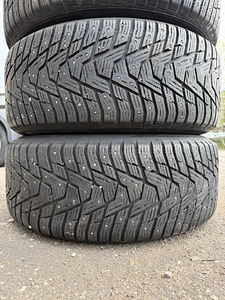 17" диски BMW 5x120 + шипованные шины 225/55/17 (7,5 мм) (8 фото из 9)