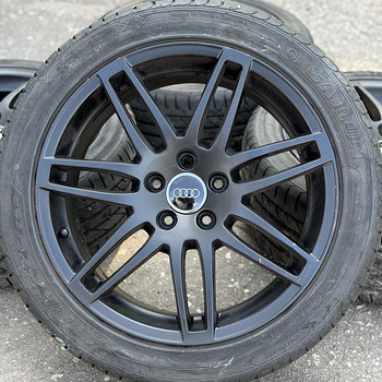 18" оригинальные диски Audi 5x112 + летние шины 235/45/18 (6 мм)