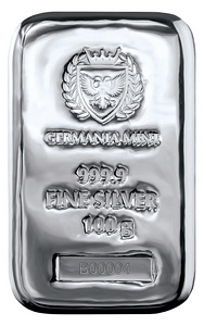 Germania Mint 999 hõbe hõbekang 100g (2 foto / 4)