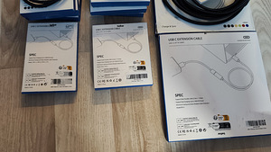 USB-C 3.2 pikendus 0,5m; 1m; 3m 140W PD, 10Gbps (2 foto / 2)