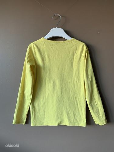 122-128 см. Желтая футболка с длинными рукавами (фото #3)