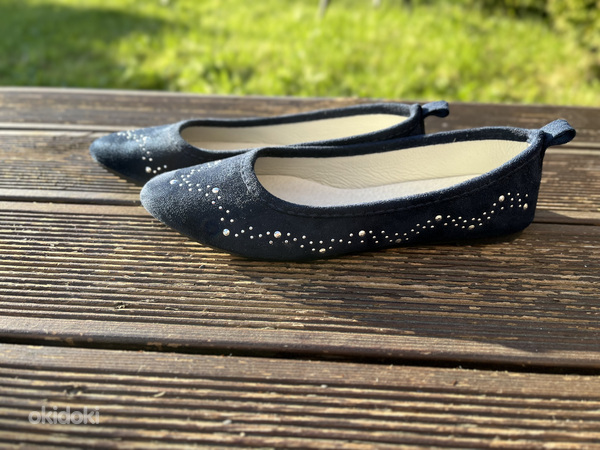 Baleriinad, kingad, tume-sinised (suurus 35) (foto #2)