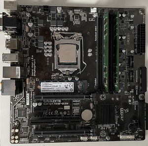 Intel Pentium G4600 + MB Q170 + 8GB DDR4 + 128GB SSD (1 foto / 1)