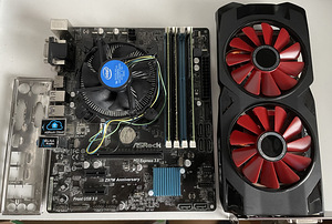 Intel i7 4790s + MB Z97 + 16GB DDR3 + GPU RX 570 4GB (1 foto / 1)