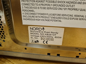 Mikrolaineahi Nordy XB2513T (7 foto / 7)