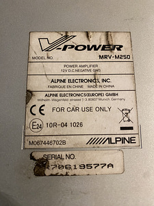 Alpine subwoofer ja võim (6 foto / 6)