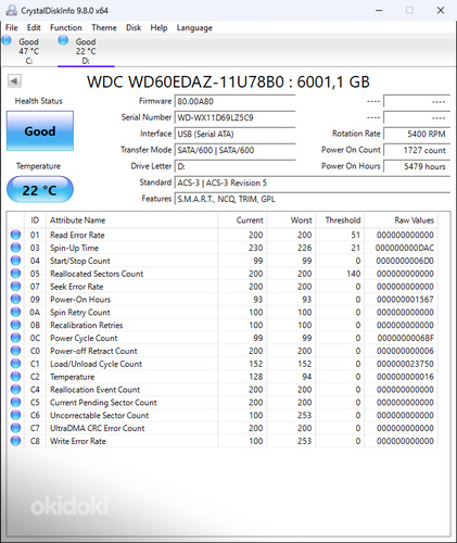 Välised kõvakettad 24TB . WD My Book. 8tb+8tb+6tb