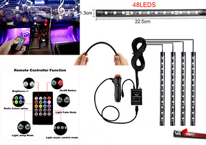 48led Universaalne auto salongi led valgustus (1 foto / 5)
