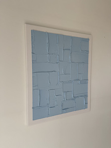 Sinine tekstuurmaal lõuendil mõõtmetes 50x60 (5 foto / 5)