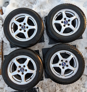 SAAB 5x110 15" 5-spoke veljed+rehvid (1 foto / 7)