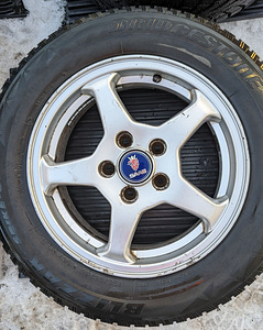 SAAB 5x110 15" 5-spoke veljed+rehvid (5 foto / 7)