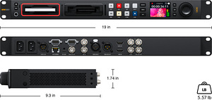 Видеорегистратор Blackmagic Design HyperDeck Studio 4K Pro (2 фото из 2)
