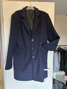 Asos tumesinine, soliidne poolmantel, L (1 foto / 6)