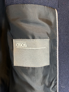 Asos tumesinine, soliidne poolmantel, L (3 foto / 6)