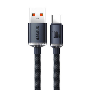 Baseus Crystal Shine cable USB to USB-C, 100W, 1.2m (black) (7 foto / 7)