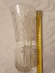 Kristall vaas 22cm kõrgus (1 foto / 2)