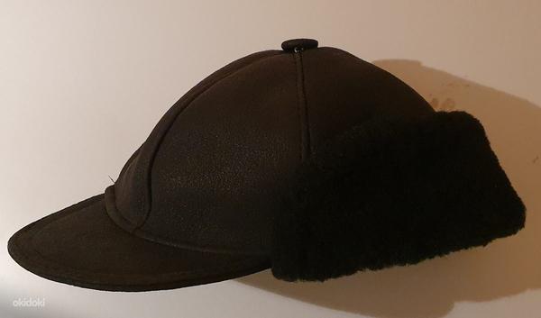 Naturaalnahast müts S56-58(korralik) (foto #2)