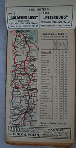 EESTI TEEDE KAART 1934 (10 foto / 10)