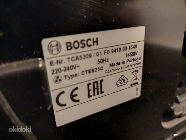 Bosch Benvenuto Classic espressomasin (foto #2)