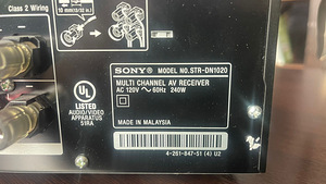 Receiver Sony STR DN1020 (4 foto / 4)