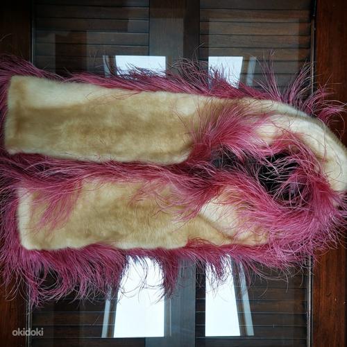 Горжетка / шарф из норки и страуса Prada (фото #7)