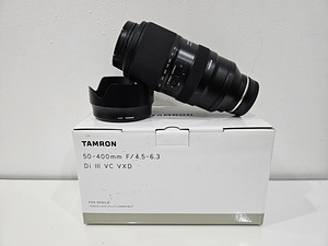Tamron 50-400mm objektiiv sony kaamerale.