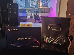 JUZEAR Defiant IEM+Fosi Audio SK02+Prism wide bore (1 foto / 3)