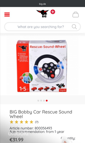 BIG Bobby Car NEXT со спасательным звуком Wheel Driving Car (фото #7)