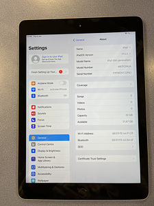 Apple iPad 6gen 9.7 2018 WiFi 32GB Space Gray (б/у) (1 фото из 1)