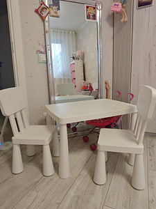 Ikea mammut laud ja 2 tooli (1 foto / 3)