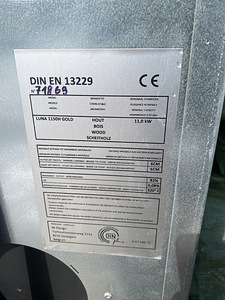 Kaminasüdamik Luna 1150H Gold (4 foto / 4)