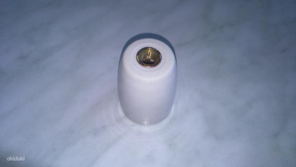 Ретро цоколь E27 керамический, фарфор (фото #1)