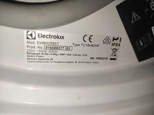 Kuivati Electrolux 800 serija „DelicateCare“ EW8H259ST, 9 kg (7 foto / 7)