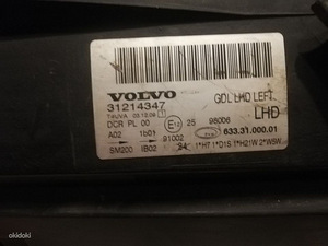 Volvo v70 (3gen)/S80 vasak esituli (xenon) (2 foto / 3)