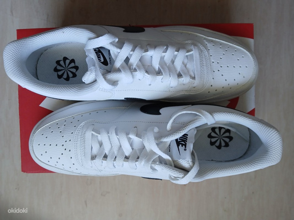 Мужские кроссовки Nike COURT VISION LO NN, бело-черные