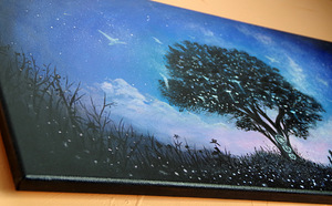 Unistus, lõuend 60x30 cm akrüül (1 foto / 2)