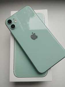 iPhone 11, зелёный/мятный, 128 ГБ (1 фото из 8)