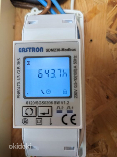 Eastron SDM230 Modbus RS485 однофазный счетчик электроэнергии (фото #3)