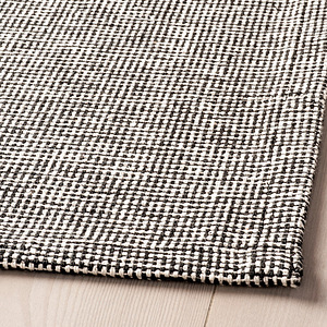 Vaip Tiphede IKEA 155x220cm, madal, must/naturaalne vävitoon (1 foto / 2)