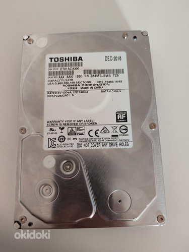 Жесткий диск Toshiba 3,0 ТБ (фото #1)