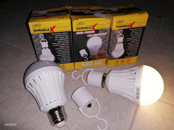 LED lambid sisseehitatud akuga, uus (foto #1)