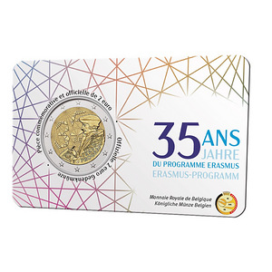 2 евро Бельгия 2022 ERASMUS (2 фото из 2)