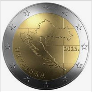 2 евро Хорватия 2023 UNC (1 фото из 2)