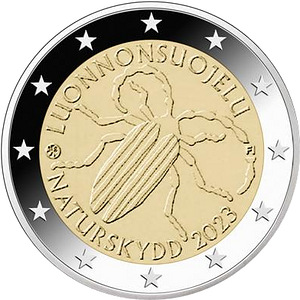 2 евро Литва+Финляндия 2023 UNC (2 фото из 2)