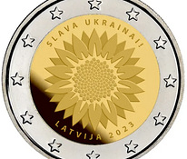 2 евро Латвия 2023 UNC