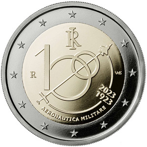 2 евро Италия 2023 UNC (1 фото из 1)