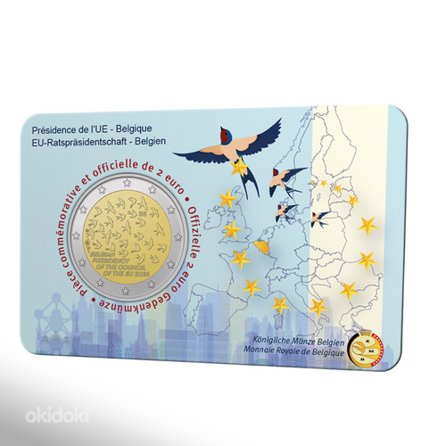 2 евро Бельгия,Германия,Люксембург 2024 UNC (фото #1)