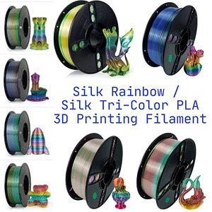 PLA plastik 3D printimiseks – Silk Rainbow (1 foto / 2)