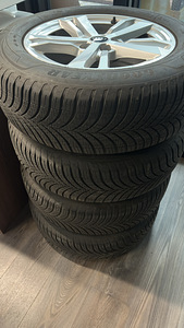 Оригинальные диски Audi R17 5x112 с шинами M+S Goodyear (6 фото из 6)